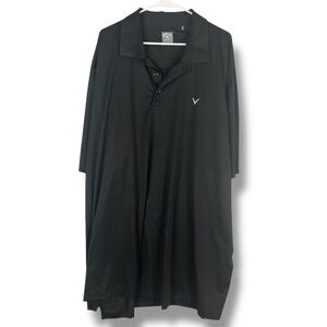 Callaway Men's Polo Golf Casual Short Sleeve Shirt Black Size 4XL
